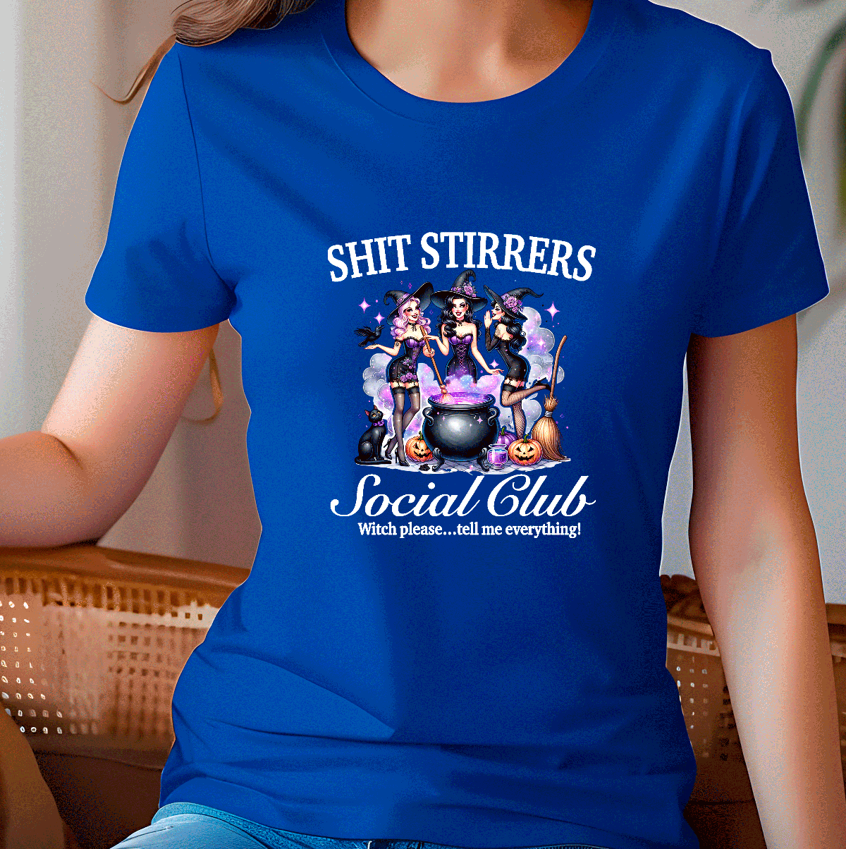 Shit Stirrers Social Club Halloween HTV Graphic Ladies T-shirts
