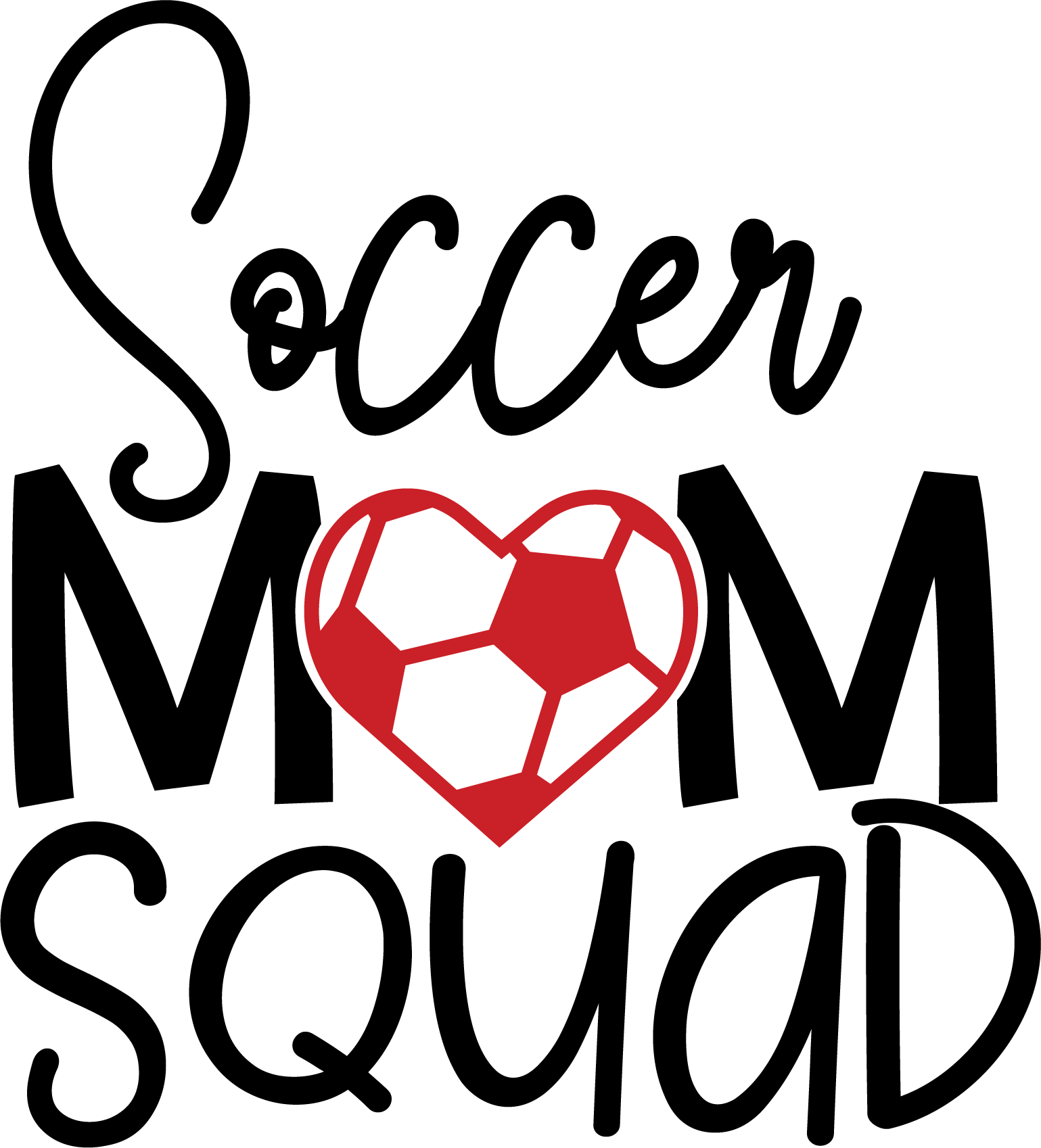 Soccer Mom Squad Vinyl Sticker image 0