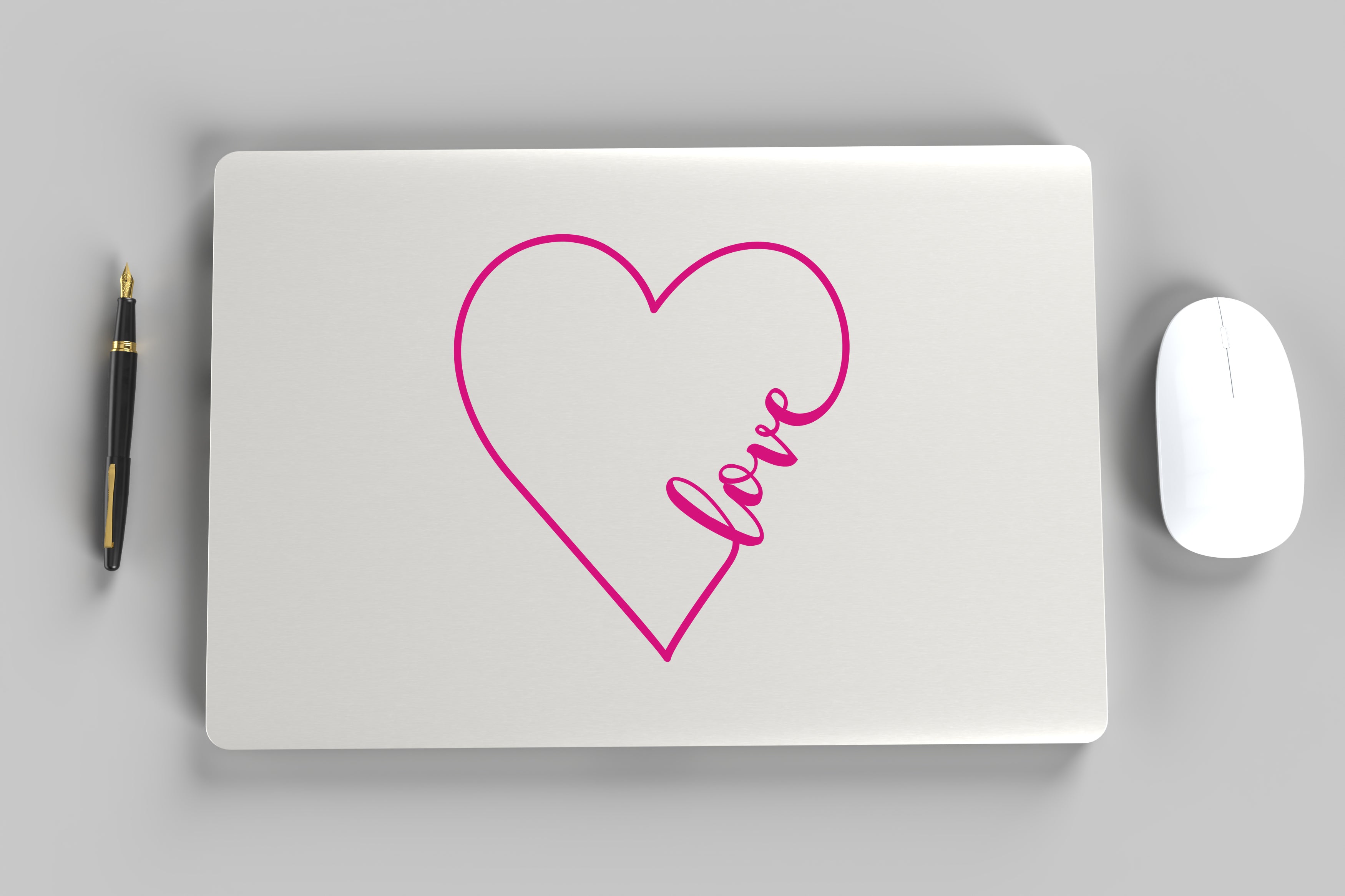 Love Heart Vinyl Sticker image 1