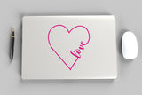 Love Heart Vinyl Sticker image 1
