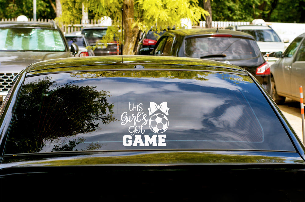 This Girl's Got Game Vinyl Sticker image 1