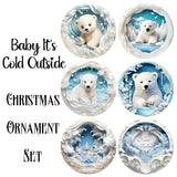Baby It's Cold Outside Christmas Ornament Set image 0