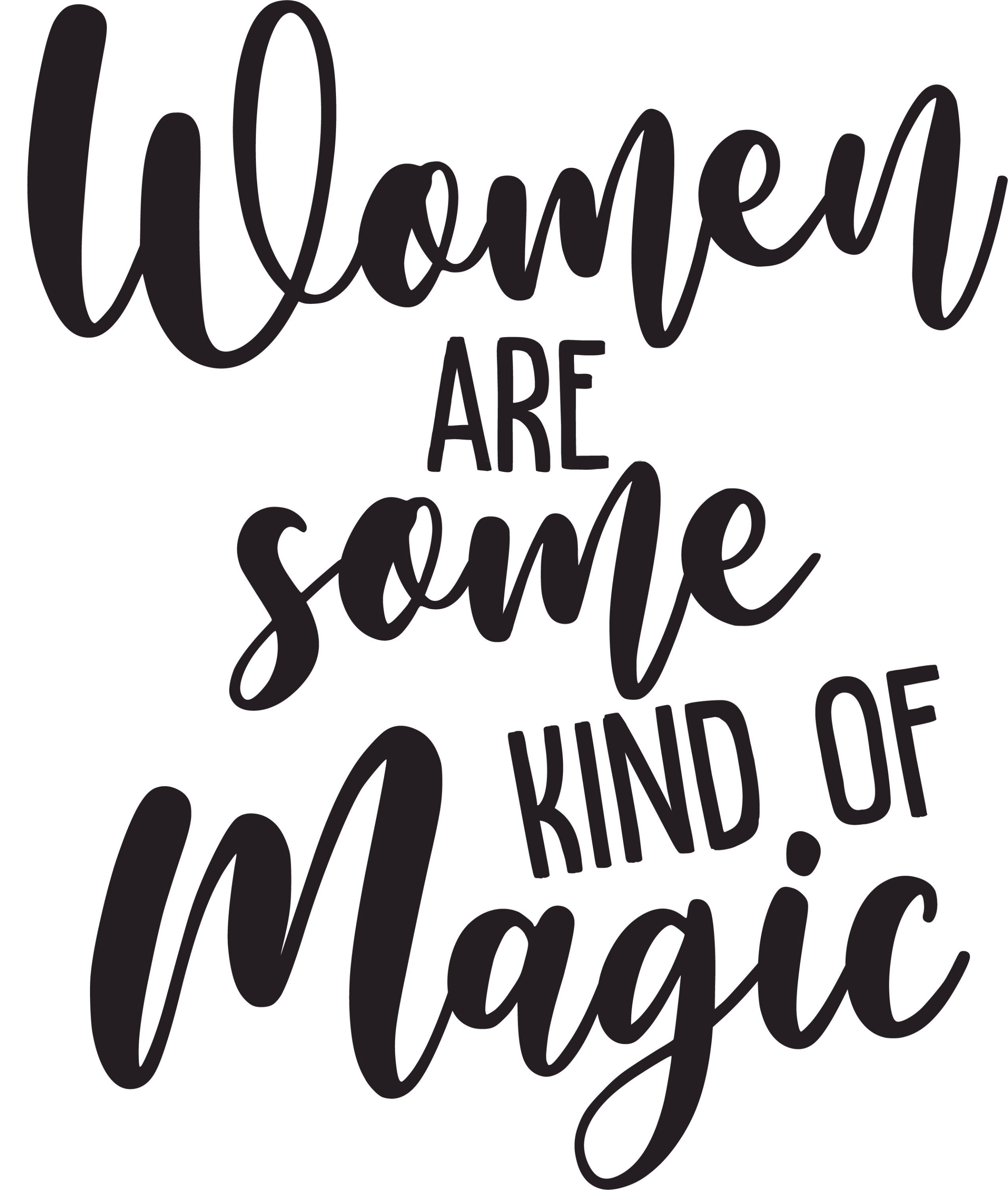 Women Are Magic Vinyl Sticker image 0