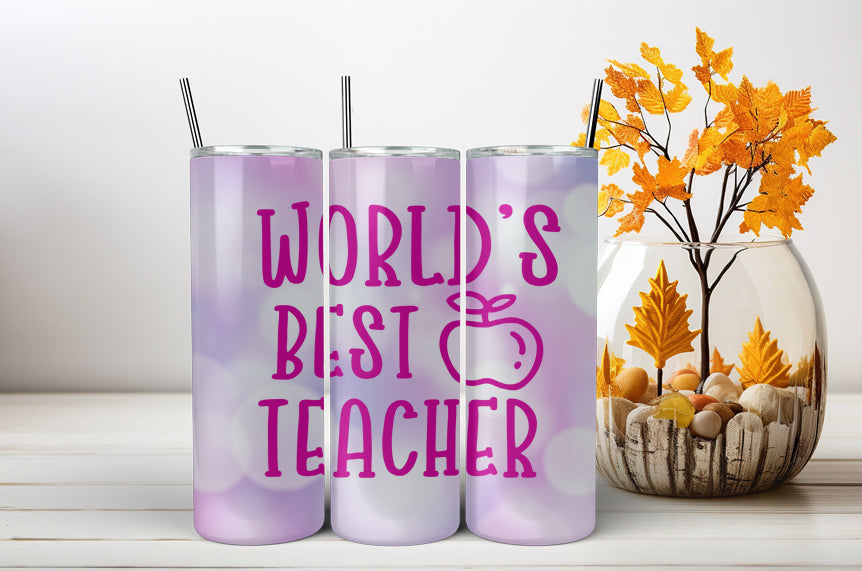 World's Best Teacher Vinyl Sticker image 1