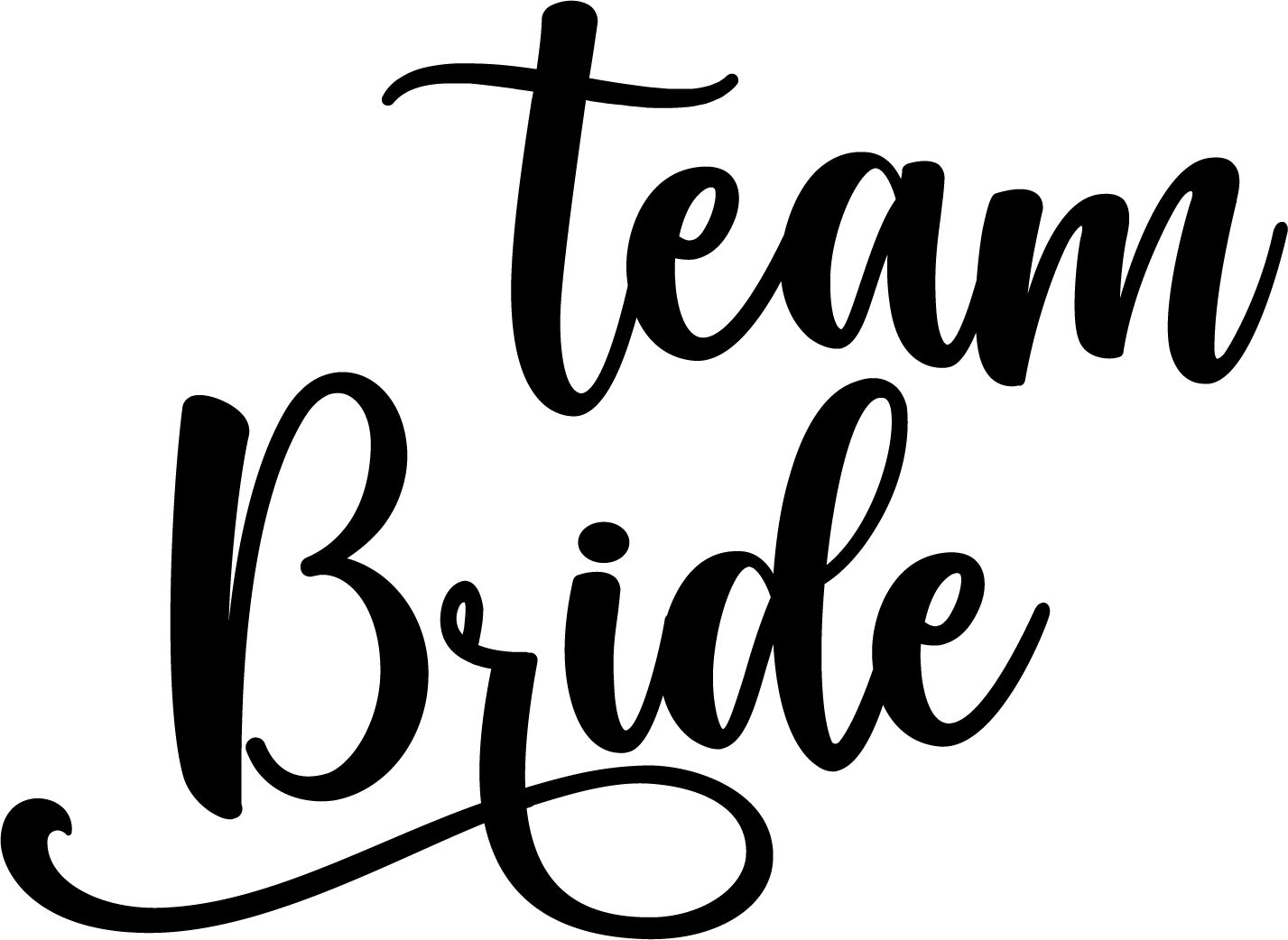 Team Bride Vinyl Sticker image 0