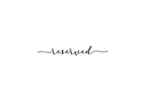 Reserved Wedding Vinyl Sticker image 0