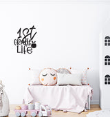 1st Grade Life Vinyl Sticker image 2