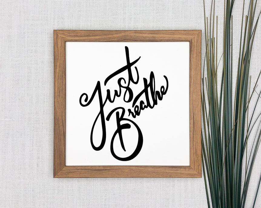 Just Breathe Vinyl Sticker image 2