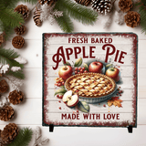 Fresh Baked Apple Pie Sublimated Square Photo Slates