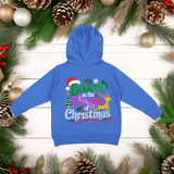 Believe In Magic Of Christmas HTV Toddler Full Zip Hoodies
