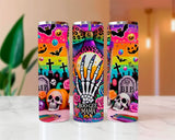 Boo Gee Mama Halloween Sublimated Skinny Tumblers