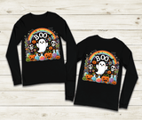Boo Party Halloween HTV Graphic Unisex Youth Long Sleeve T-shirts