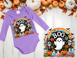 Boo Party HTV Infant Long Sleeve Bodysuits