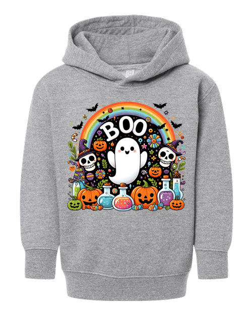 Boo Crew Party Halloween HTV Toddler Pullover Hoodies