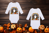 Boo Party Sublimated Infant Long Sleeve Bodysuits