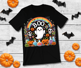 Boo Party Halloween HTV Graphic Unisex T-shirts