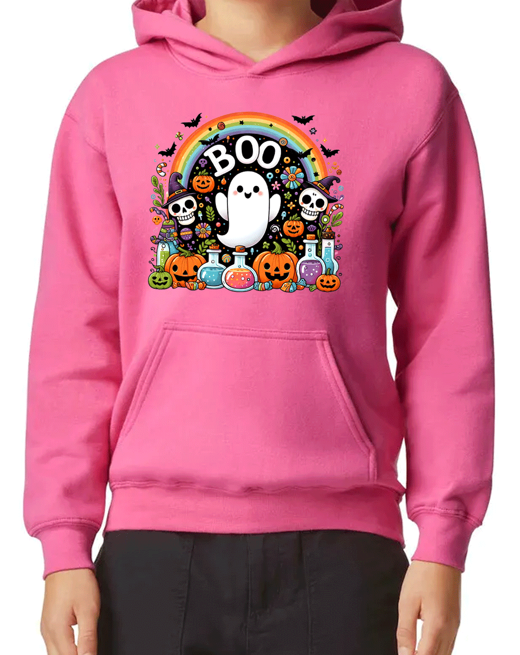 Boo Party HTV Graphic Youth Pullover Hoodies