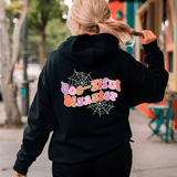 Bootiful Disaster Halloween HTV Graphic Ladies Full Zip Hoodies