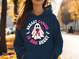 Breast Cancer Is Boo Sheet Halloween HTV Graphic Ladies Pullover Hoodies