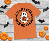 Call Me Cute Halloween HTV Graphic Unisex T-shirts
