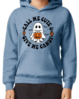 Call Me Cute HTV Graphic Youth Pullover Hoodies