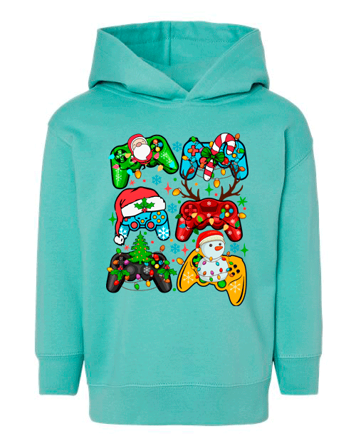 Christmas Gaming HTV Toddler Pullover Hoodies