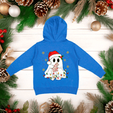 Christmas Ghost HTV Toddler Full Zip Hoodies
