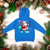 Christmas Santa Ho Ho Ho HTV Toddler Full Zip Hoodies