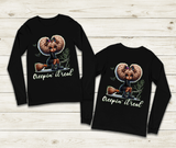 Creepin It Real Halloween HTV Graphic Unisex Youth Long Sleeve T-shirts