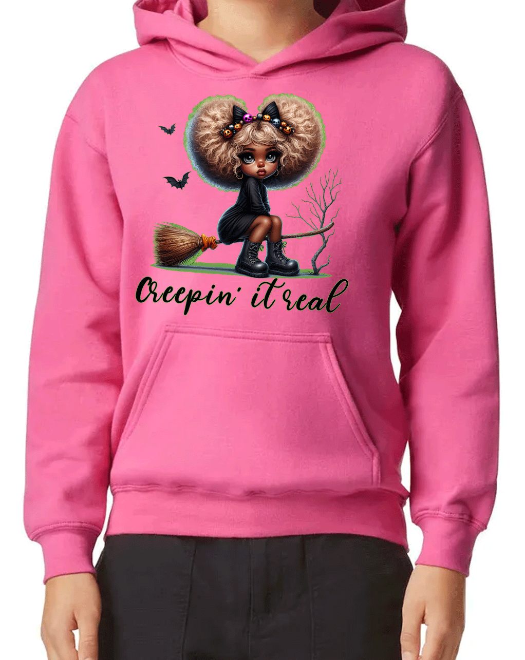 Creepin It RealHTV Graphic Youth Pullover Hoodies