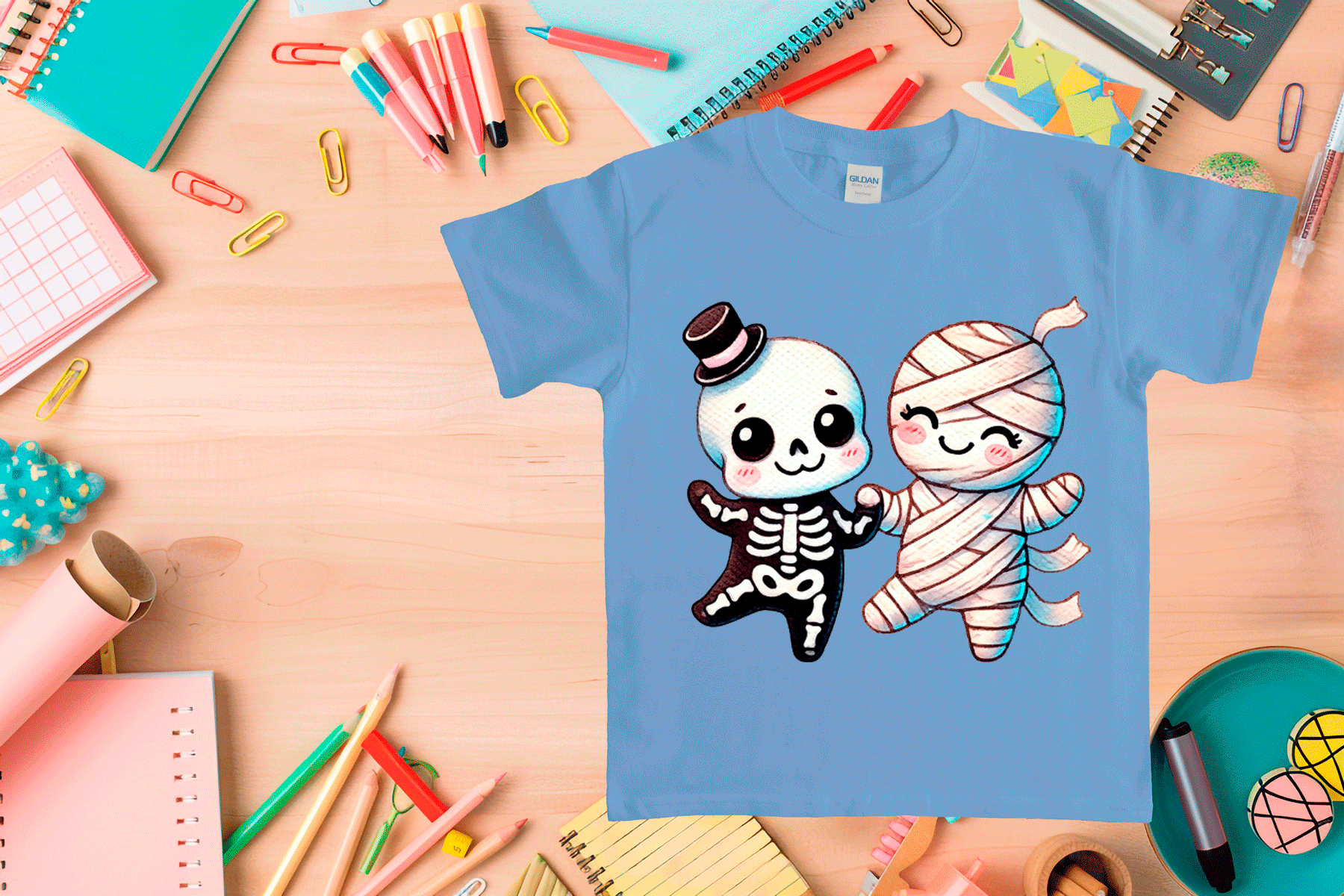 Cute Halloween Pals 5 HTV Graphic Toddler T-shirts