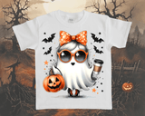 Ghosting Girl Halloween Toddler Sublimated Graphic T-shirt