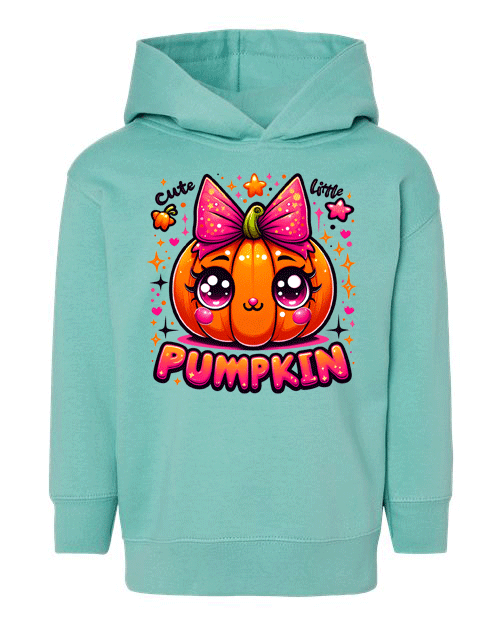 Cute Little Pumpkin Halloween HTV Toddler Pullover Hoodies