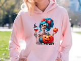 Feeling Witchy Halloween HTV Graphic Ladies Pullover Hoodies