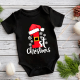 My First Christmas 3 HTV Infant Bodysuits