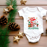 My First Christmas Sublimated Infant Bodysuits
