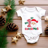 My First Christmas Sublimated Infant Bodysuits