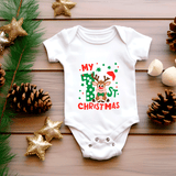 My First Christmas Sublimated Infant Bodysuits