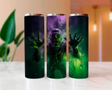Franky Under Water Halloween Sublimated Skinny Tumblers