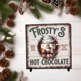 Frosty Christmas Sublimated Square Photo Slates
