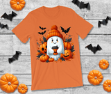 Ghostly Cocoa Halloween HTV Graphic Unisex T-shirts