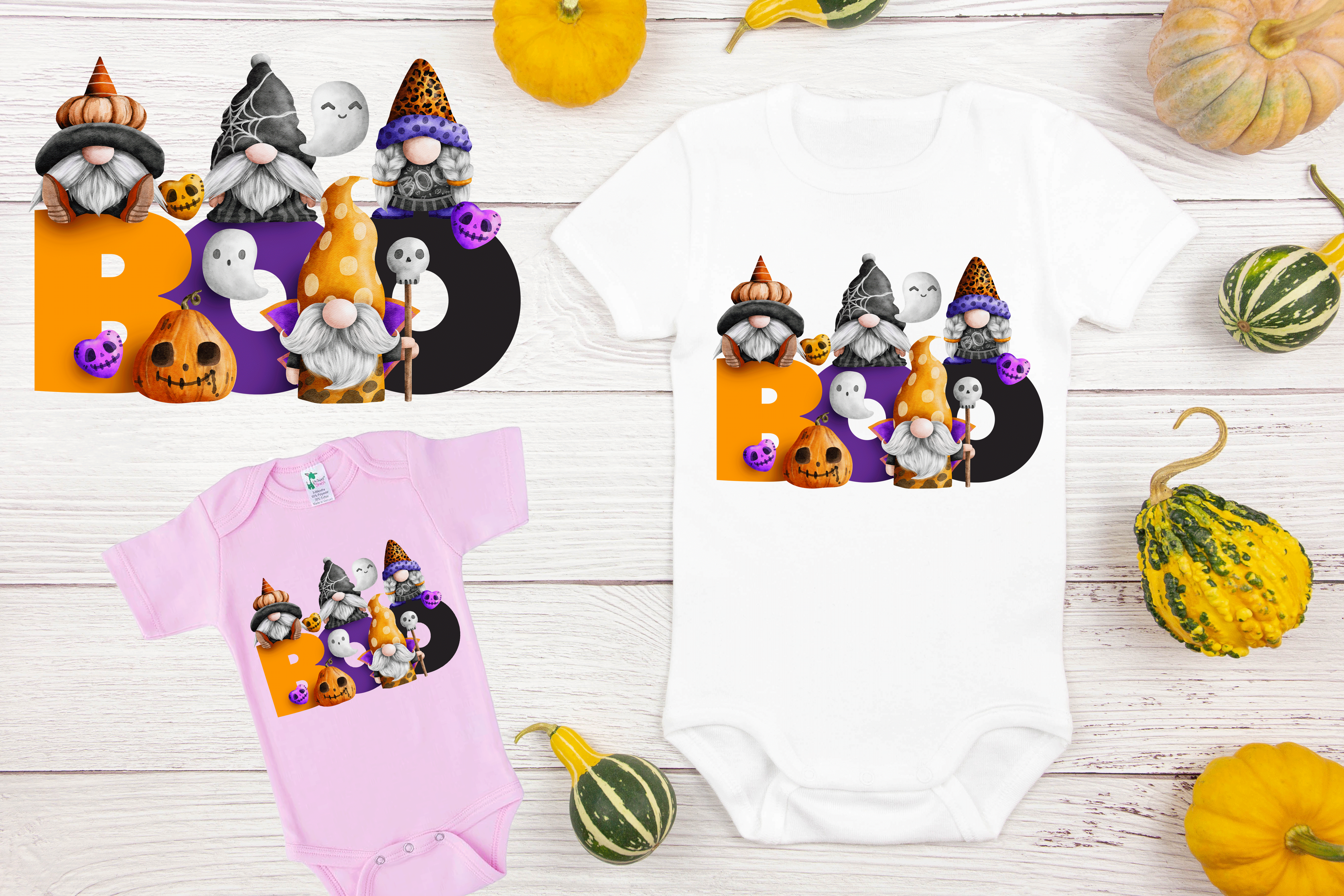 Gnomie BOO Sublimated Infant Bodysuits