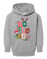 Retro Ho Ho Ho Christmas HTV Toddler Pullover Hoodies