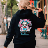 Halloween Baddie HTV Graphic Ladies Full Zip Hoodies