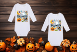 Let's Go Ghouls Haloween Sublimated Infant Long Sleeve Bodysuits