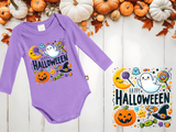 Let's Go Ghouls Halloween HTV Infant Long Sleeve Bodysuits