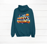 Happy Halloween Pumpkin Crew HTV Graphic Unisex Full Zip Hoodies