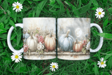 Pastel Harvest Halloween Sublimated Coffee Mugs