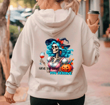 Have Day You Deserve Halloween HTV Graphic Ladies Full Zip Hoodies