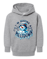 Having A Meltdown Christmas HTV Toddler Pullover Hoodies